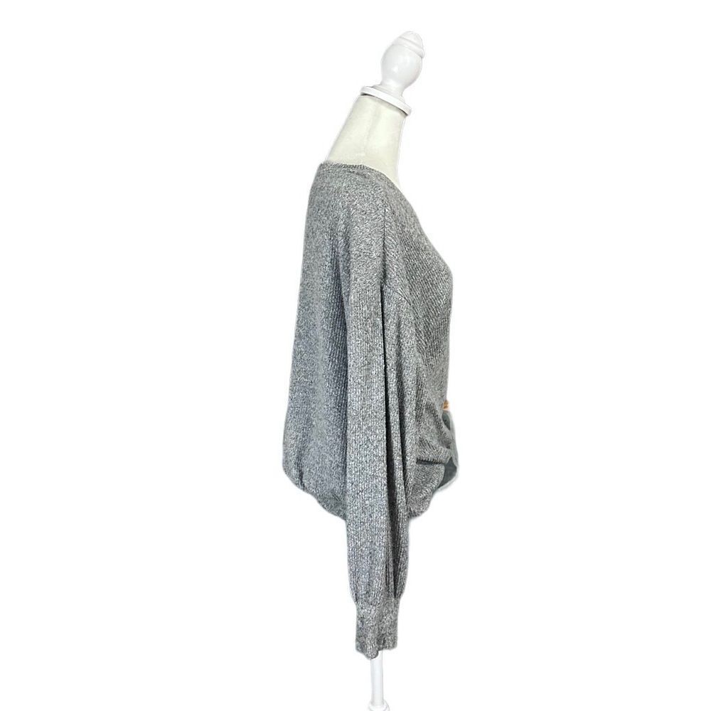 Anthropologie’s MELLODAY Relaxed Fit Casual Sweater Gray Size Large - Picture 2 of 10